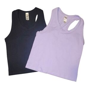 Reflex Black and Lavender Tank Tops XL